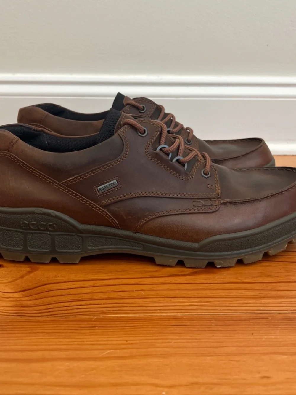 ECCO Track II Low GTX Shoes EU 50 US Mens 16 16.5 Leather Waterproof 50A001944
